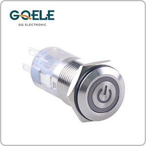 长壳体平钮电源带灯