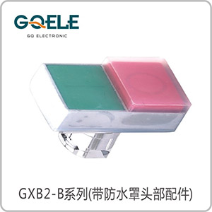 凸平型双位钮头部